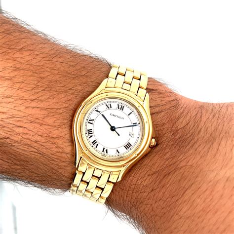 cartier cougar 18k yellow gold
